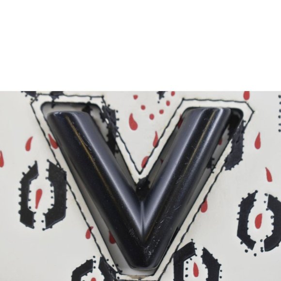 LOUIS VUITTON LV Twist Graphic MM Leather Shoulder Bag Black - Picture 10 of 16